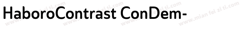 HaboroContrast ConDem字体转换